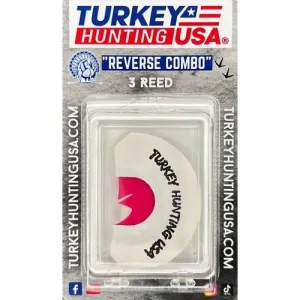 TURKEY HUNTING USA Grand Slam Series "Reverse Combo" 3-Reed Turkey Call