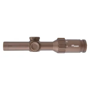 TANGO6T SCOPE, 1-6X24MM, 30MM, FFP, DWLR-556 ILLUMINATED RETICLE, 0.2 MRAD, CAPPED TURRET, FDE, DVO, BLEMISH B