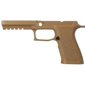 P320 XFULL 9MM/40/.357 LASER ENGRAVED GRIP MODULE - COYOTE, MEDIUM GRIP