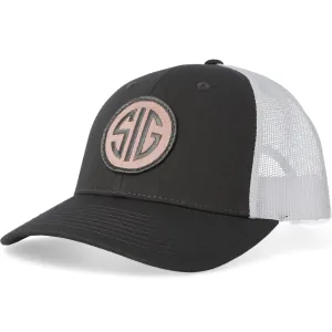 ROSE SNAPBACK TRUCKER HAT CHARCOAL