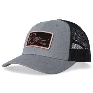 ROSE SNAPBACK TRUCKER HAT GRAY