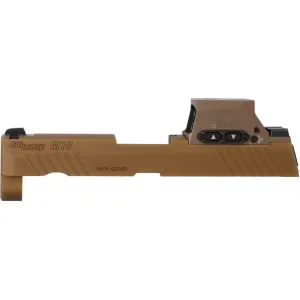 P320-M18 9MM 3.9" SLIDE ASSEMBLY, ROMEO-M17, COYOTE