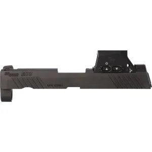 P320-M18 9MM 3.9" SLIDE ASSEMBLY, ROMEO-M17, BLACK