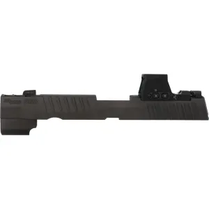 P320 FULL SIZE 9MM 3.9" INTEGRATED COMPENSATOR SLIDE ASSEMBLY, ROMEO-X PRO, BLACK