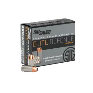 380 AUTO, 90GR, Elite V-Crown, JHP