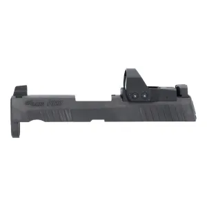 P320-XCOMPACT 9MM 3.6" SLIDE ASSEMBLY, ROMEO1PRO, BLACK