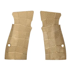P365-AXG BRASS GRIDLOK GRIP PANELS - RAW BRASS - LOK GRIPS