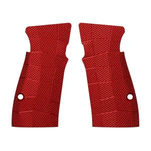 P365-AXG ALUMINUM GRIDLOK GRIP PANELS - RED - LOK GRIPS