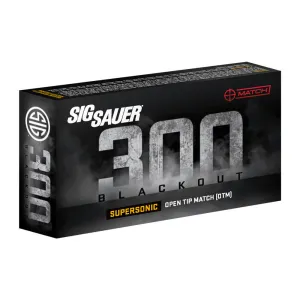AMMO, 300BLK, 125GR, MATCH, SUPERSONIC, BOX/20