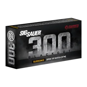AMMO, 300BLK, 220GR, MATCH, SUBSONIC, BOX/20