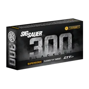 AMMO, 300BLK, 125GR, CTT, SUPERSONIC, BOX/20