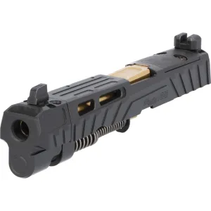 P320 SPECTRE COMP FULL-SIZE 9MM INTEGRATED COMPENSATOR 4.7" COMPLETE SLIDE ASSEMBLY, OPTIC READY, BLACK