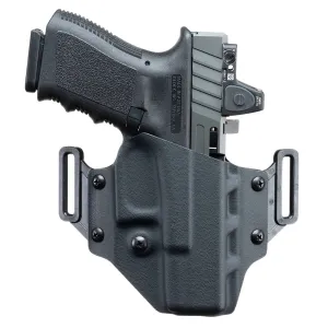 Crucial Concealment 1201 Covert OWB Compatible with Springfield Hellcat RDP Right Handed Kydex Holster, Black