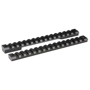 Warne 768620MOA Mountain Tech Winchester XPR Long Action Black Hard Coat Anodized 20 MOA