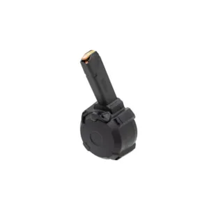 Magpul Industries PMAG D-50 9MM 50 Rounds Drum Fits Double Stack 9MM Glocks - Black