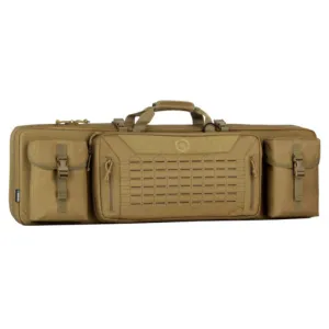 Savior Equipment Urban Warfare Double Rifle Bag - Suitable for Rifle Shotgun, w/ Backpack Strap, 42" Long - Tan