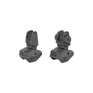 FAB Defense USIQ Front and Rear Flip-Up Sight Set - Black