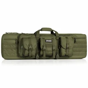 Savior Equipment  American Classic Double Rifle Bag - Suitable for Rifle Shotgun, w/ Backpack Strap - OD Green, 42"