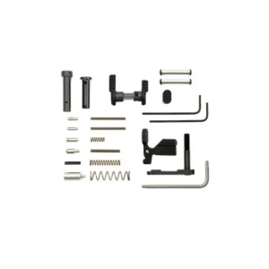 Armaspec Gun Builders Stainless AR 15 Lower Parts Kit - Black