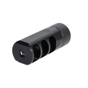 Faxon 5.56 MuzzLok 3-Port Muzzle Brake, Steel, QPQ Nitride