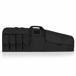 Savior Equipment Patriot Single Scoped Rifle Bag - Padded Handle w/ Shoulder Sling - Black, 42"
