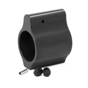 Breek Arms Low Profile AR-15 .750 Set Screw Steel Gas Block Black Nitride