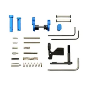 Armaspec AR-10 Gun Builders Stainless Lower Parts Kit - Blue
