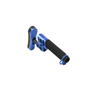 ODIN Works Zulu Adjustable Stock w/ Padded Pistol Buffer Tube and Back Plate - Blue