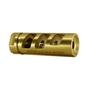 RISE Armament RA-701 Compensator - Titanium Nitride - Gold - 30 Cal - 5/8x24