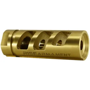 RISE Armament RA-701 Compensator - Titanium Nitride - Gold - 22 Cal - 1/2x28