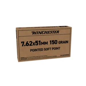 Winchester 7.62x51mm 150gr Soft Point Rifle Ammo - 200 round case