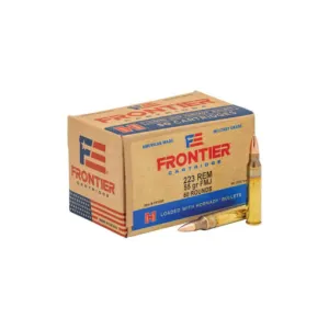 Hornady FR1005 Frontier .223 Remington 55 Grain Full Metal Jacket Rifle Ammo - 500 Round case