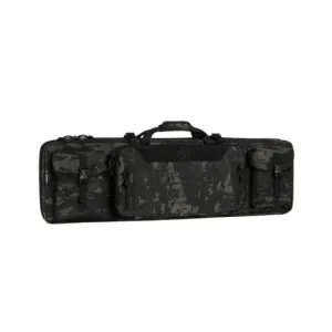Savior Equipment Urban Warfare Double Rifle Bag - Suitable for Rifle Shotgun, w/ Backpack Strap, 42" Long - Black Multicam