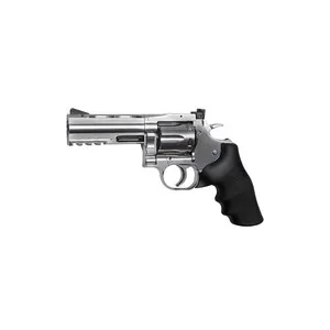 Dan Wesson 715 4" Pellet Revolver, Silver 0.177