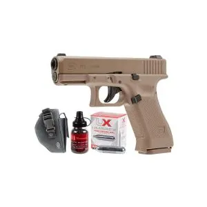 Glock 19X BB Pistol Essentials Combo, Tan 0.177