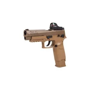 SIG Sauer M17 Pellet Pistol, Coyote Tan, Reflex Sight 0.177