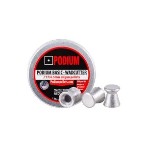 Podium Basic Wadcutter Pellets .177 cal, 8.4gr - 500ct 0.177