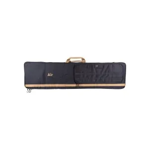 Air Venturi Square Rifle Bag, Zippered Pocket, Black/Tan