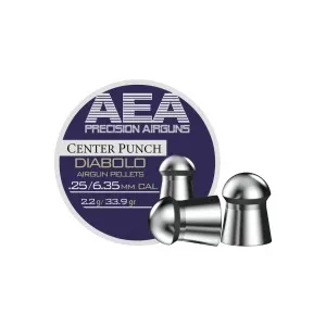 AEA Precision Center Punch Diabolo .25 Cal, 33.9gr - 300ct 0.25