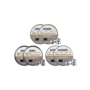 SIG Sauer Pellet 6-Pack Kit, .22 Cal - 1500ct 0.22