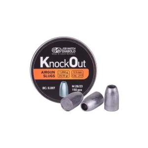 JSB KnockOut Slugs, .217 Cal, 28.55 gr - 200ct 0.22