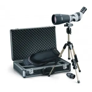 BLEMISHED Leupold Kenai 30x, 25-60x80mm HD Angled Spotting Scope Kit - Gray/Black