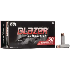 CCI Blazer Aluminum Handgun Ammunition .357 Mag 158 gr JHP 1150 fps 50/ct