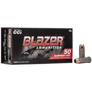 CCI Blazer Aluminum Handgun Ammunition .44 Spl 200 gr HP 920 fps 50/ct