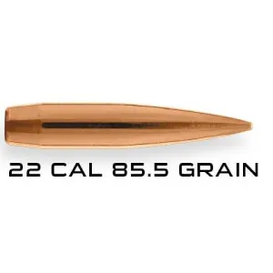Berger Long Range Hybrid Target Bullets .22 cal .224" 85.5 gr HPBT 1000/ct