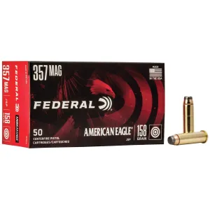 American Eagle Handgun Ammunition .357 Mag 158 gr JSP 1240 fps 50/rd
