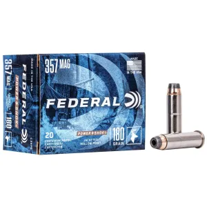 Federal Power-Shok Handgun Ammunition .357 Mag 180gr JHP 1080 fps 20/ct