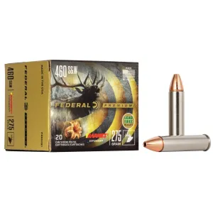 Federal Premium Barnes Expander Handgun Ammunition .460 S&W 275 gr JHP 1800 fps 20/ct