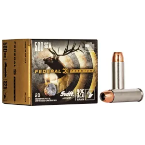 Federal Premium Swift A-Frame Handgun Ammunition .500 S&W 325 gr JHP 1800 fps 20/ct