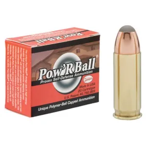Glaser Pow'RBall Handgun Ammunition  .38 Super 100 gr JHP 1525 fps 20/box